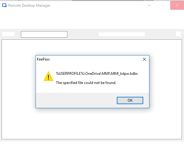 Keepass Database Onedrive