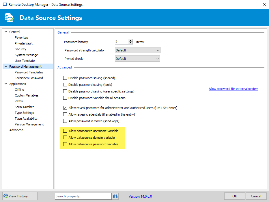 internet password repository windows 10