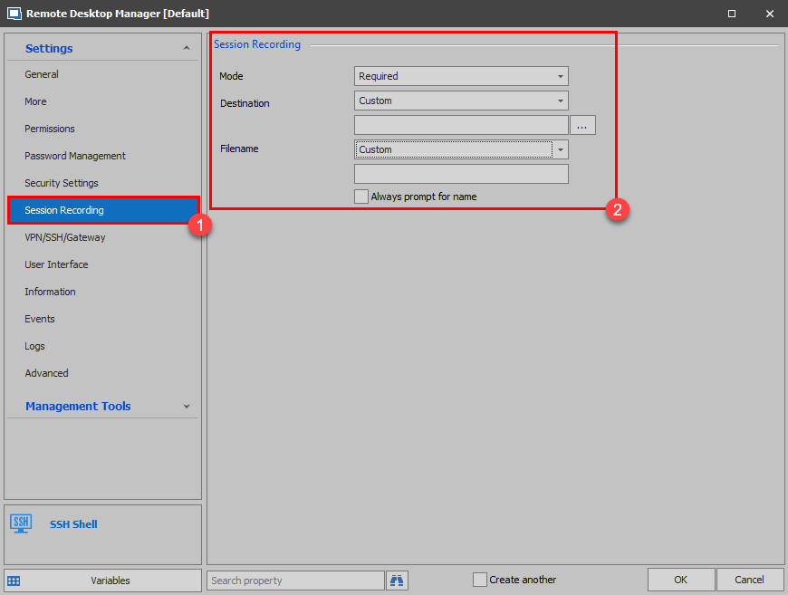 remote desktop manager devolutions recording