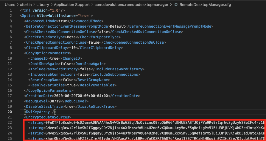 Open Rdm File RDM on OSX - Losing my Data Source after each exit of the Application