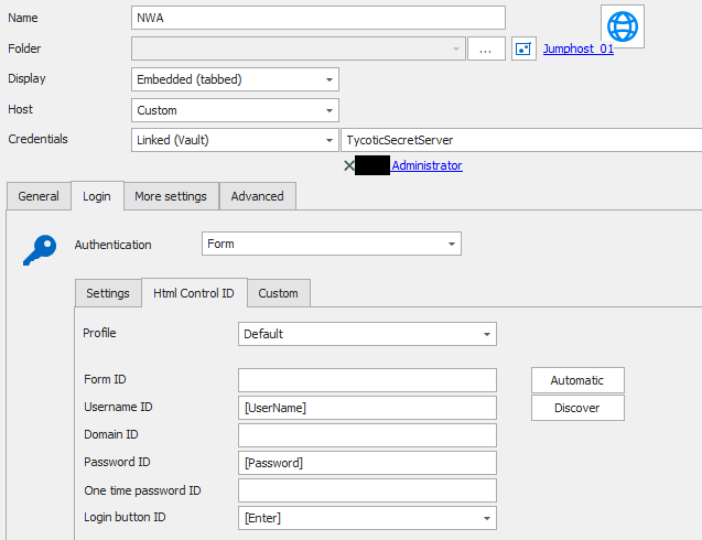Sub Connection - Start script via RDM agent