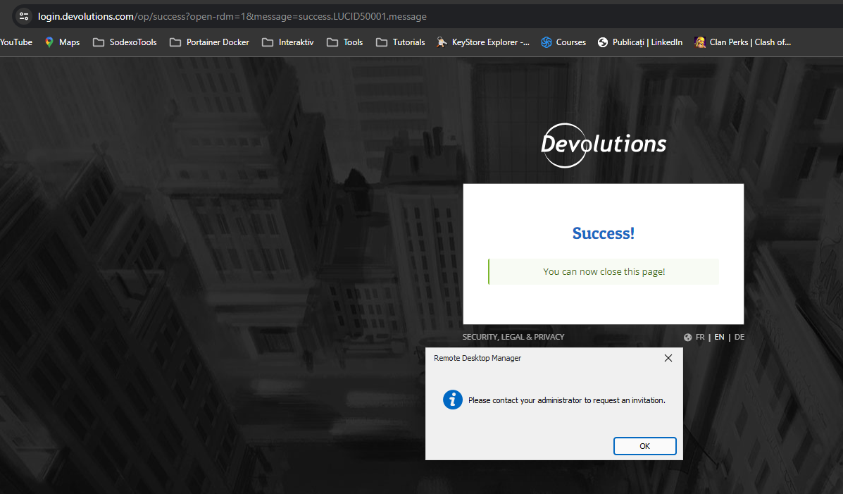 Cannot access my vault - Please contact your administrator to request ...
