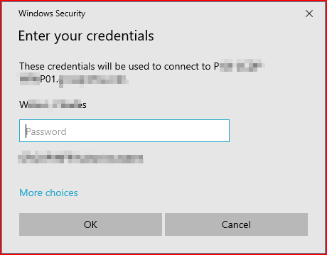 Adding new entries with "Inherited" credentials