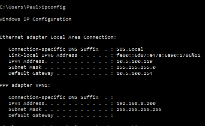 RDP session not reconnecting VPN when unable to ping